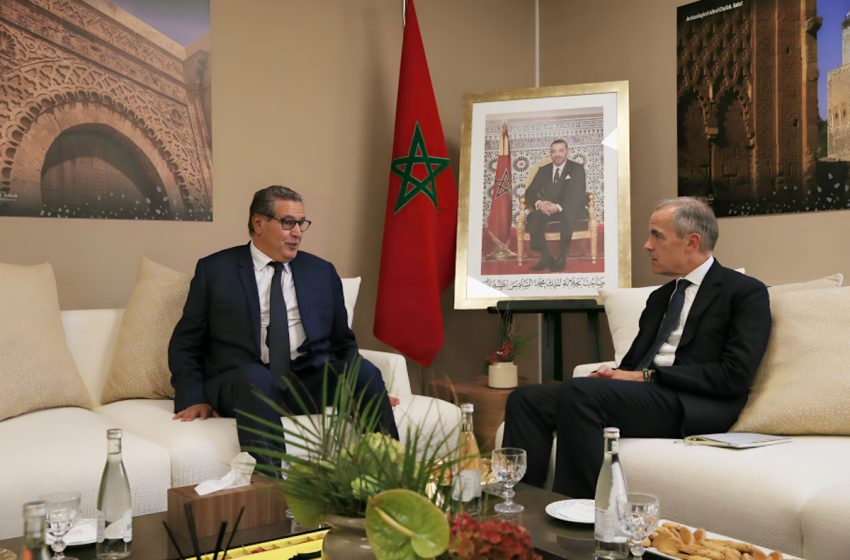 عزيز أخنوش يتباحث مع المبعوث الخاص للأمم المتحدة المعني بالعمل والتمويل المناخي