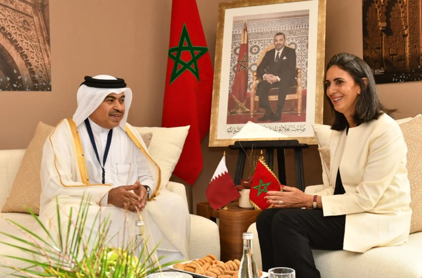 نادية فتاح تجري مباحثات مع وزير المالية القطري