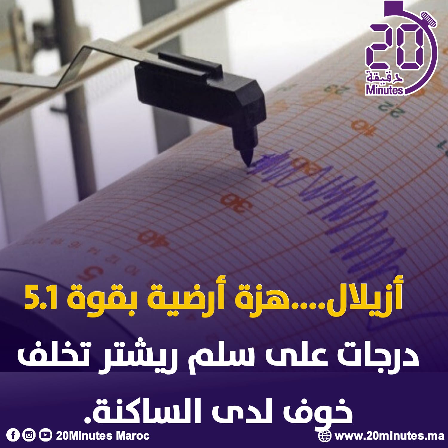 هزة أرضية بازيلال و بني ملال تثير هلع الساكنة