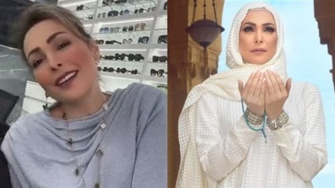 أمل حجازي في أول خروج بعد خلعها الحجاب