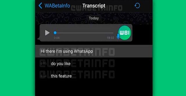 واتساب سيتيح قريبًا تحويل الملاحظات الصوتية إلى نص