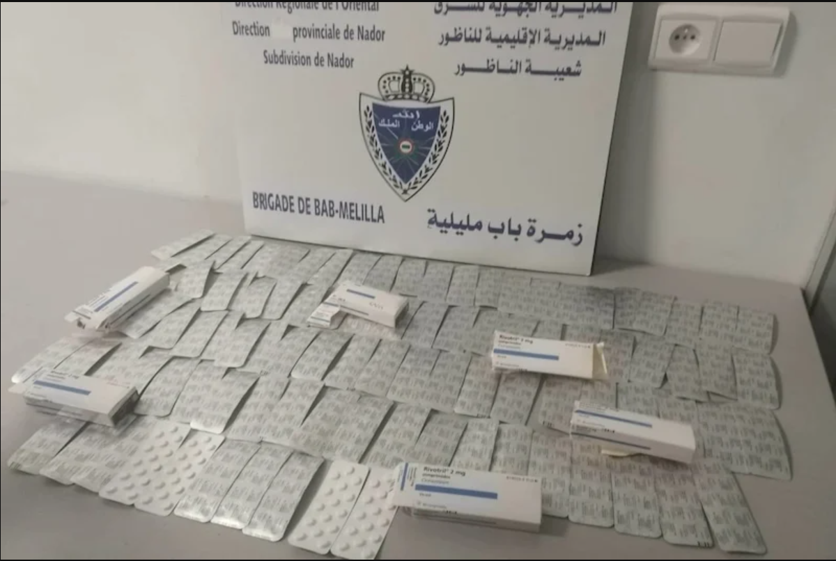 إحباط عملية إدخال 1431 قرصا من المؤثرات العقلية بباب مليلية