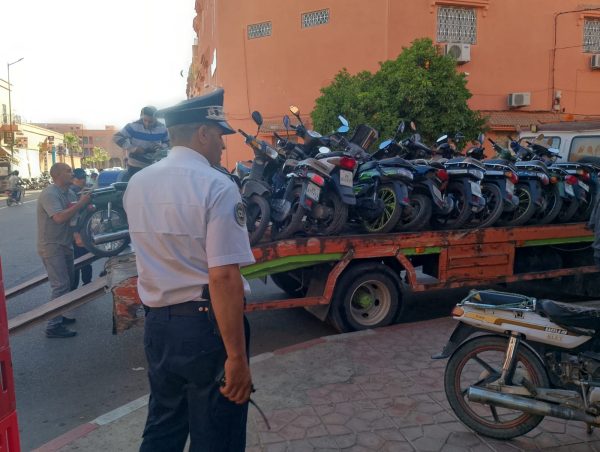 حجز 30 دراجة نارية بمنطقة سيدي يوسف