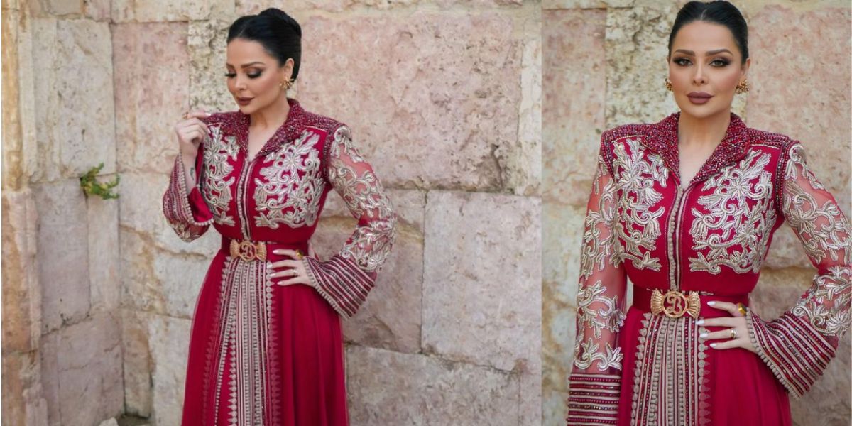 ديانا كرزون تختار القفطان المغربي من أجل حضور حفل افتتاح النسخة ال 38 من مهرجان جرش