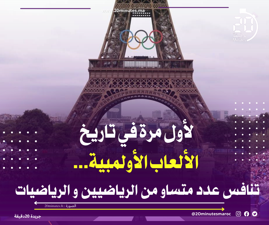 لأول مرة في تاريخ الألعاب الأولمبية…تنافس عدد متساو من الرياضيين و الرياضيات