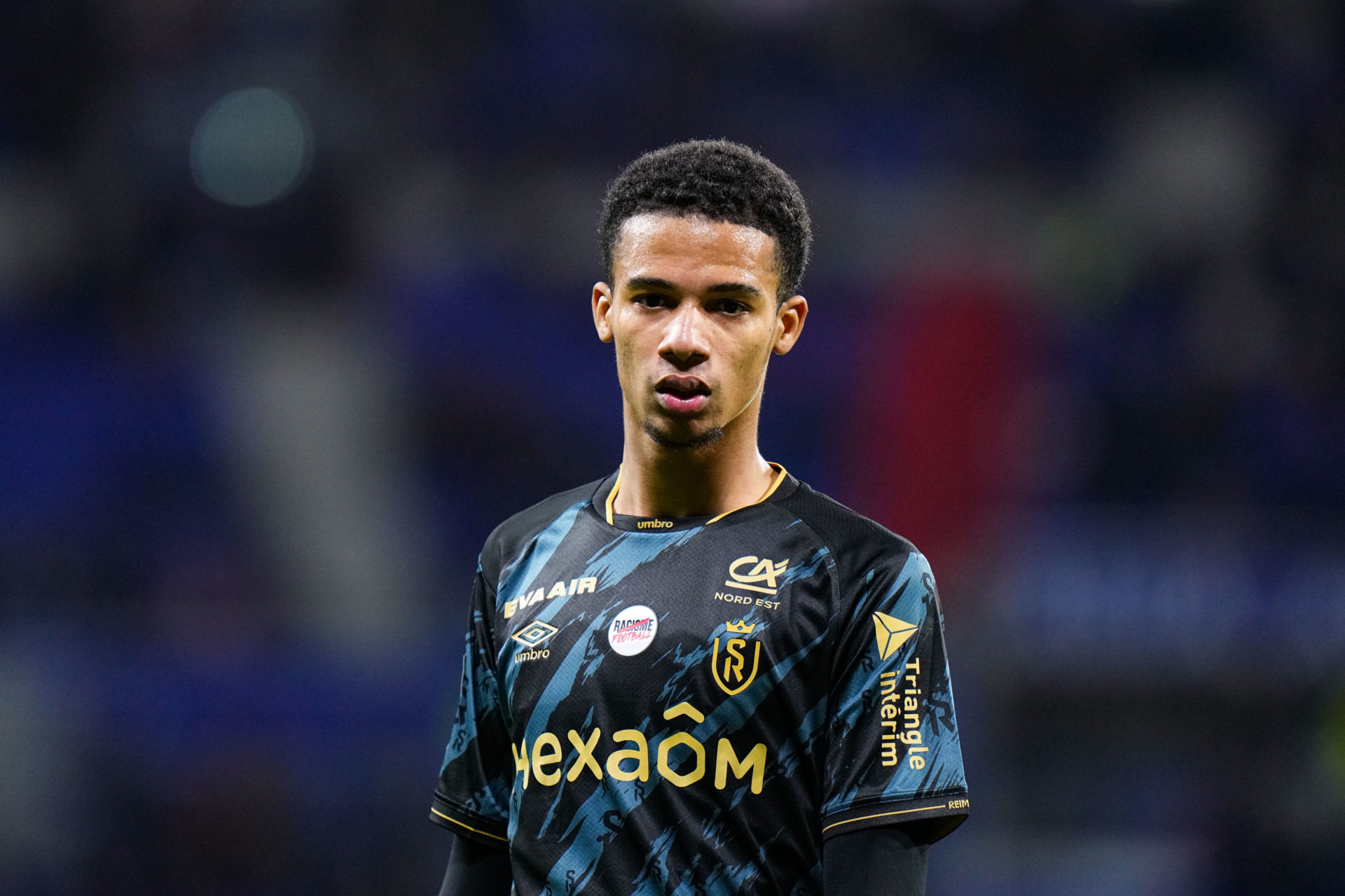 Amir RICHARDSON of Reims during the Ligue 1 Uber Eats match between Lyon and Reims at Groupama Stadium on March 30, 2024 in Lyon, France.(Photo by Hugo Pfeiffer/Icon Sport via Getty Images) - Photo by Icon Sport