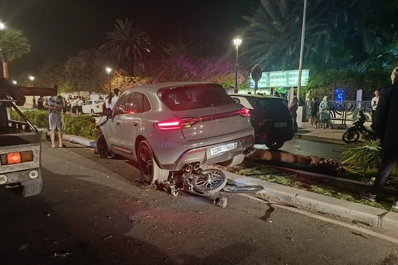 مصرع شابان في حادثة سير مروعة شهدها شارع محمد الخامس بمدينة أكادير