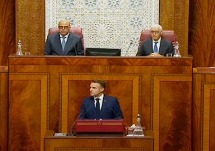 من قُبَّة البرلمان.. الرئيس الفرنسي يُؤكد سيادة المملكة على الصحراء المغربية ويتعهد بتطويرها من خلال جَلْبِ مُستثمرين من فرنسا