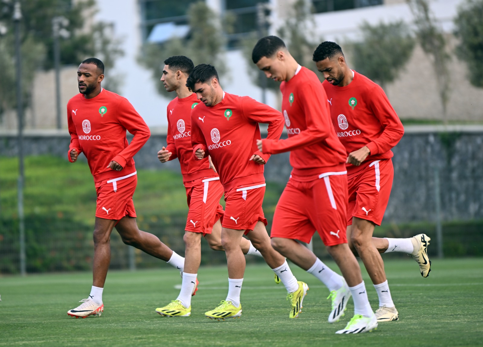 المنتخب المغربي يخوض اول حصة تدريبية