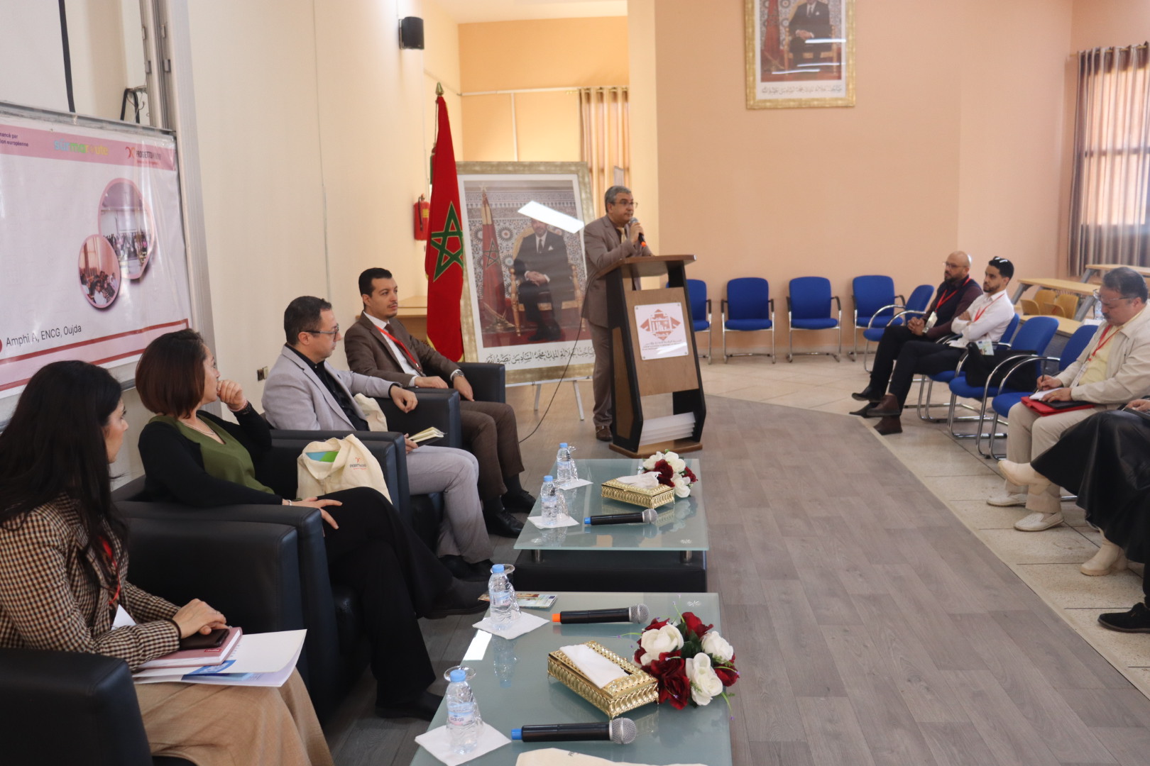 التعاون الدولي الإيطالي في ضيافة جامعة محمد الأول بالمدرسة الوطنية للتجارة والتسيير بوجدة