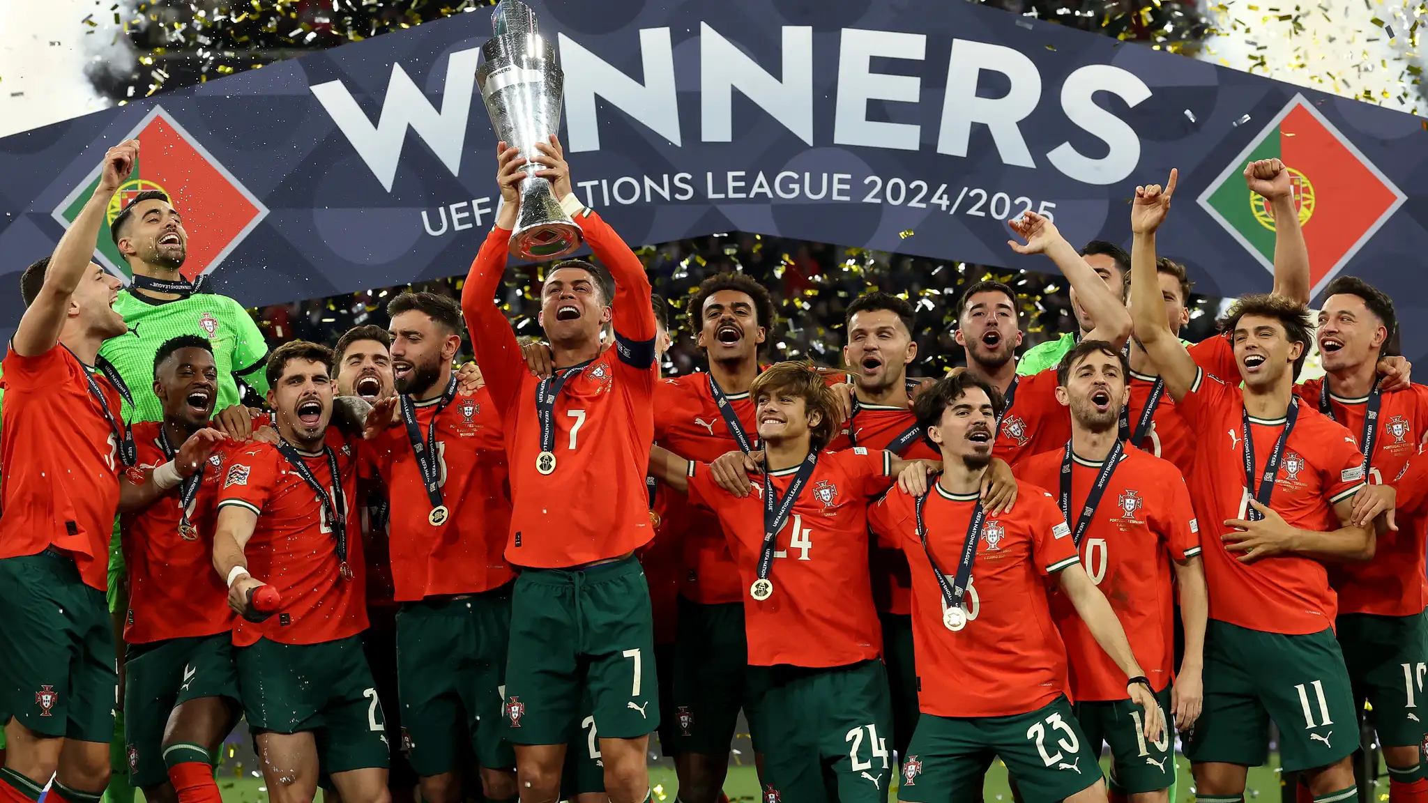 البرتغال تنتزع لقب دوري الأمم الأوروبية من إسبانيا في ليلة مثيرة