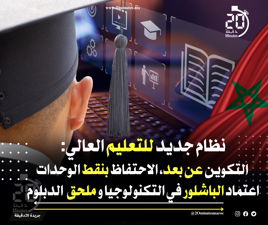 نظام جديد للعليم العالي : التكوين عن بعد و الاحتفاظ بنقط الوحدات واعتماد ملحق دبلوم ..