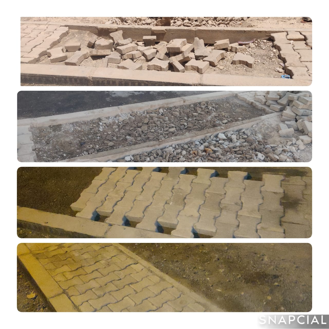 رصيف الغضب في العيون سيدي ملوك: مواطن يصلح بيديه ما هدمه الإهمال… فأين اختفى المسؤولون؟