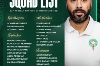 المنتخب المحلي يكشف قائمته النهائية لنهائيات “شان 2024” بكينيا وأوغندا وتنزانيا