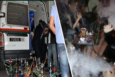 حملة أمنية واسعة بطنجة تسقط مقاهي الشيشة وتحجز مئات النرجيلات