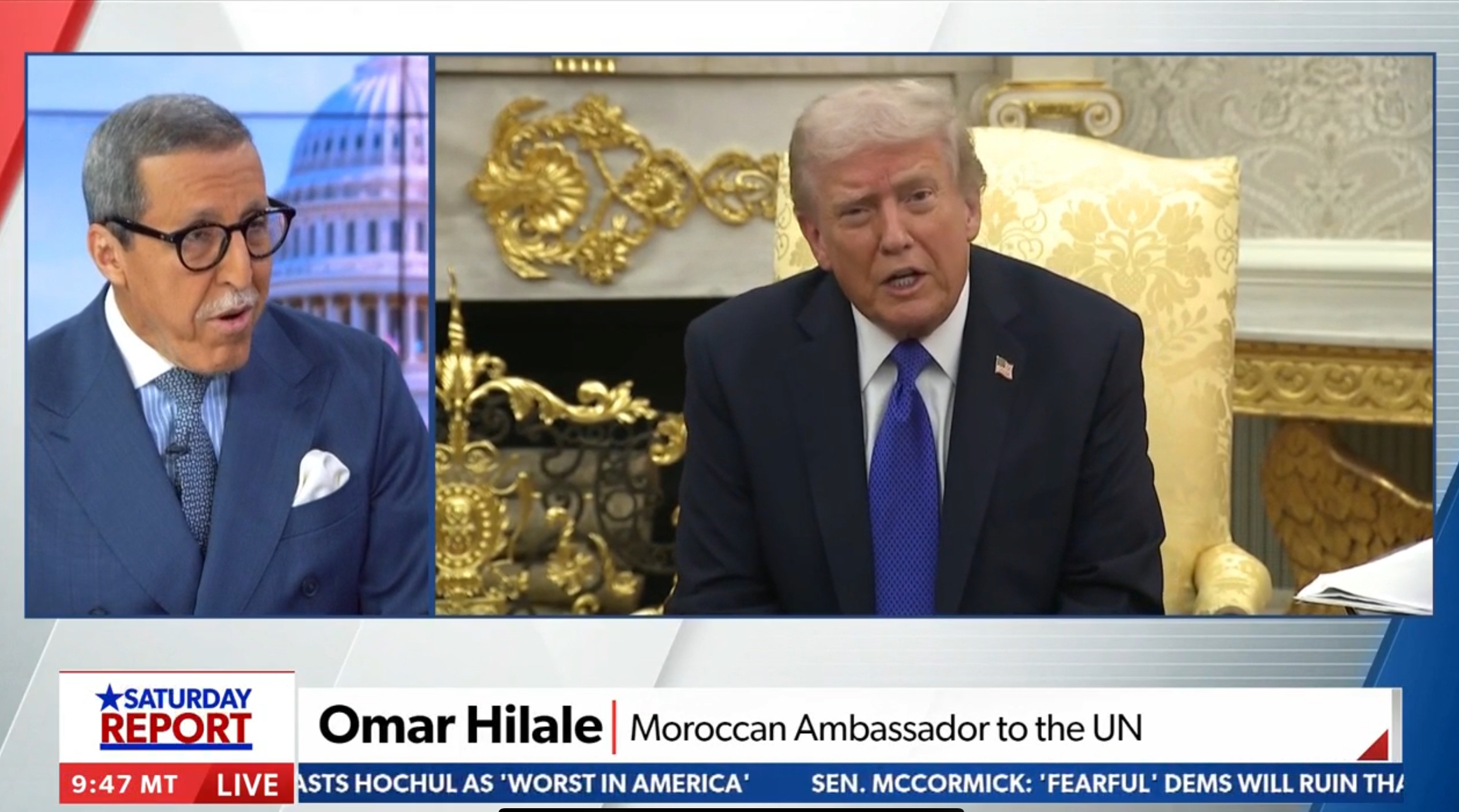 عمر هلال لقناة أمريكية: الحكم الذاتي يحسم ملف الصحراء والمغرب مستعد لاستقبال ترامب