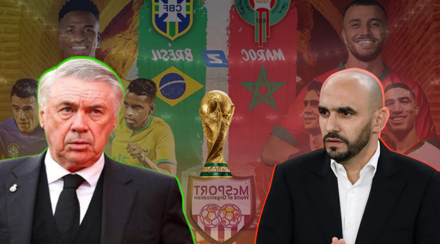 وليد الركراكي وكارلو أنشيلوتي بعد قرعة كأس العالم 2026 ومجموعة المغرب التي تضم البرازيل واسكتلندا وهايتي