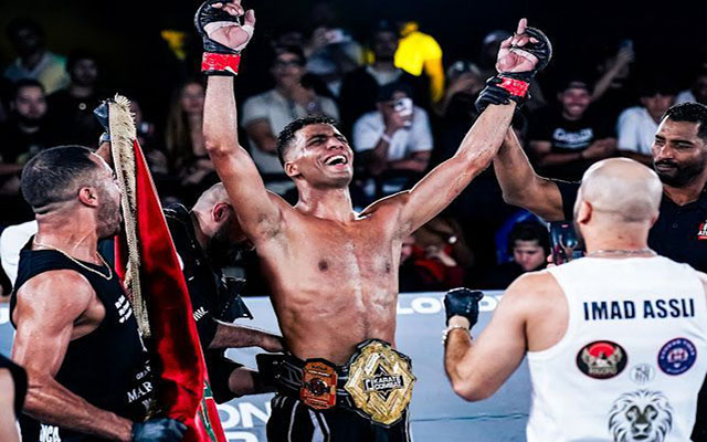 البطل المغربي أسامة عسلي يتوج ببطولة العالم لوزن 77 كلغ في ميامي