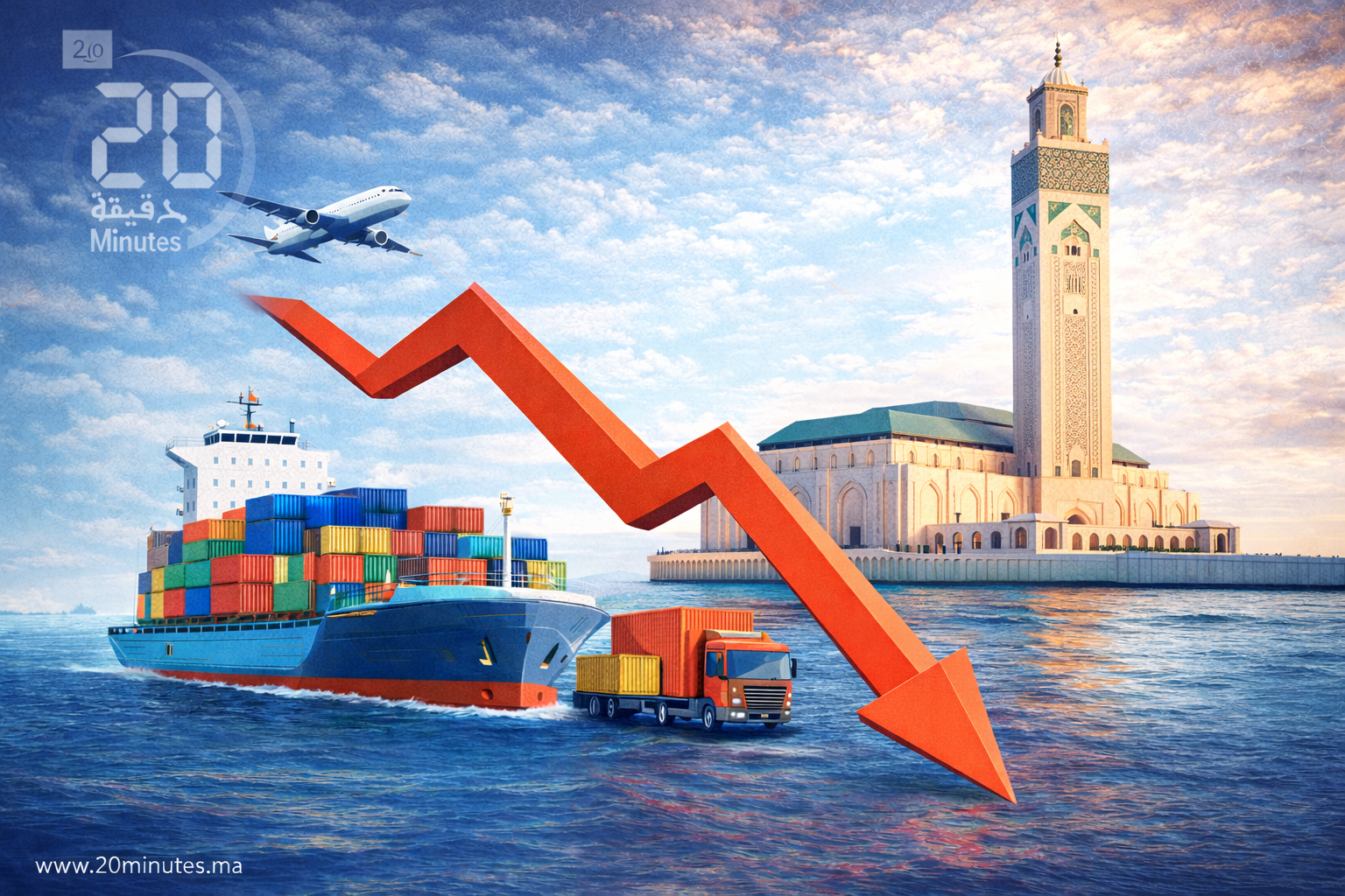 المندوبية السامية للتخطيط: عجز الميزان التجاري يتجاوز 21% في 2025 و2026
