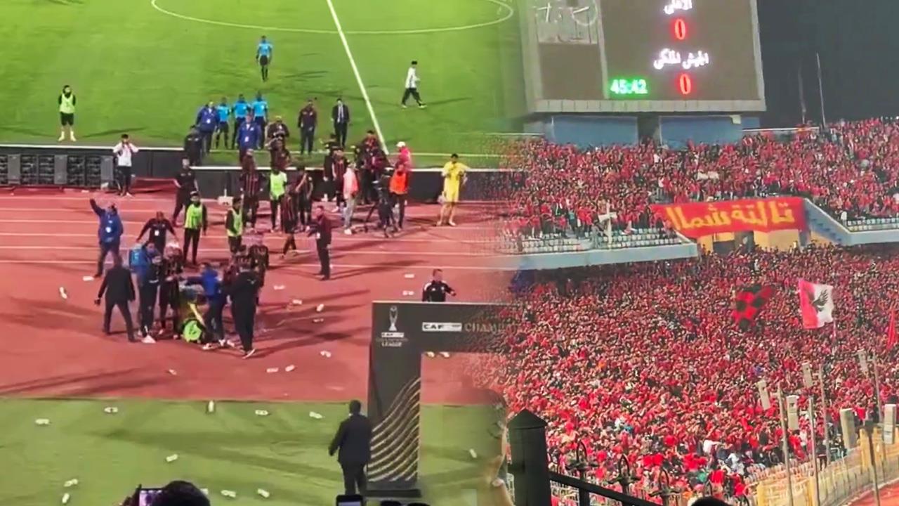الجيش الملكي يندد بسلوك جماهير الأهلي ويطالب الكاف بتطبيق العقوبات بعد قمة القاهرة
