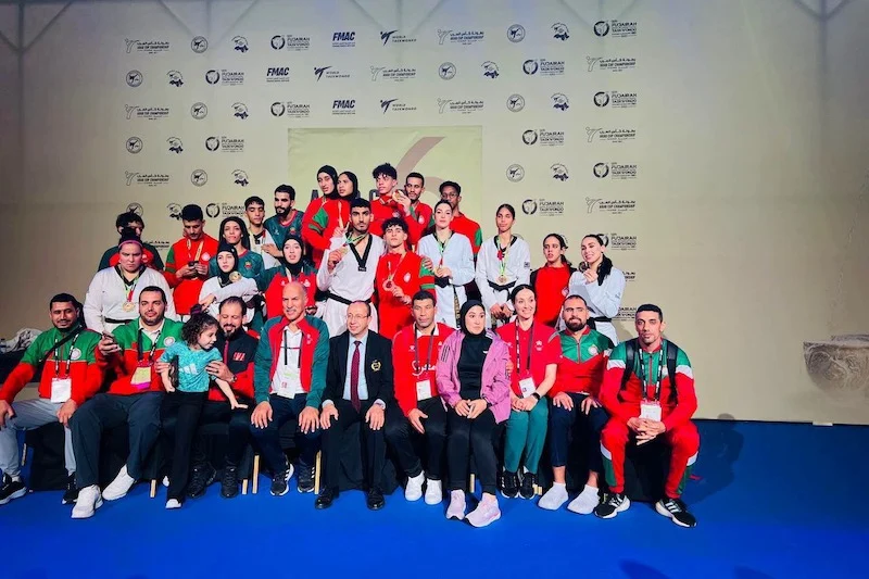 7 ميداليات للمغرب في كأس العرب للتايكوندو بالإمارات بينها 4 ذهبيات