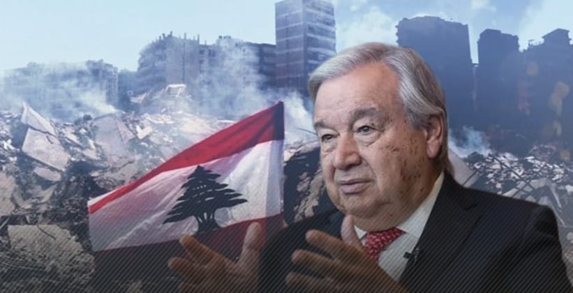 غوتيريش من بيروت يدعو إلى وقف الحرب في لبنان وحماية المدنيين