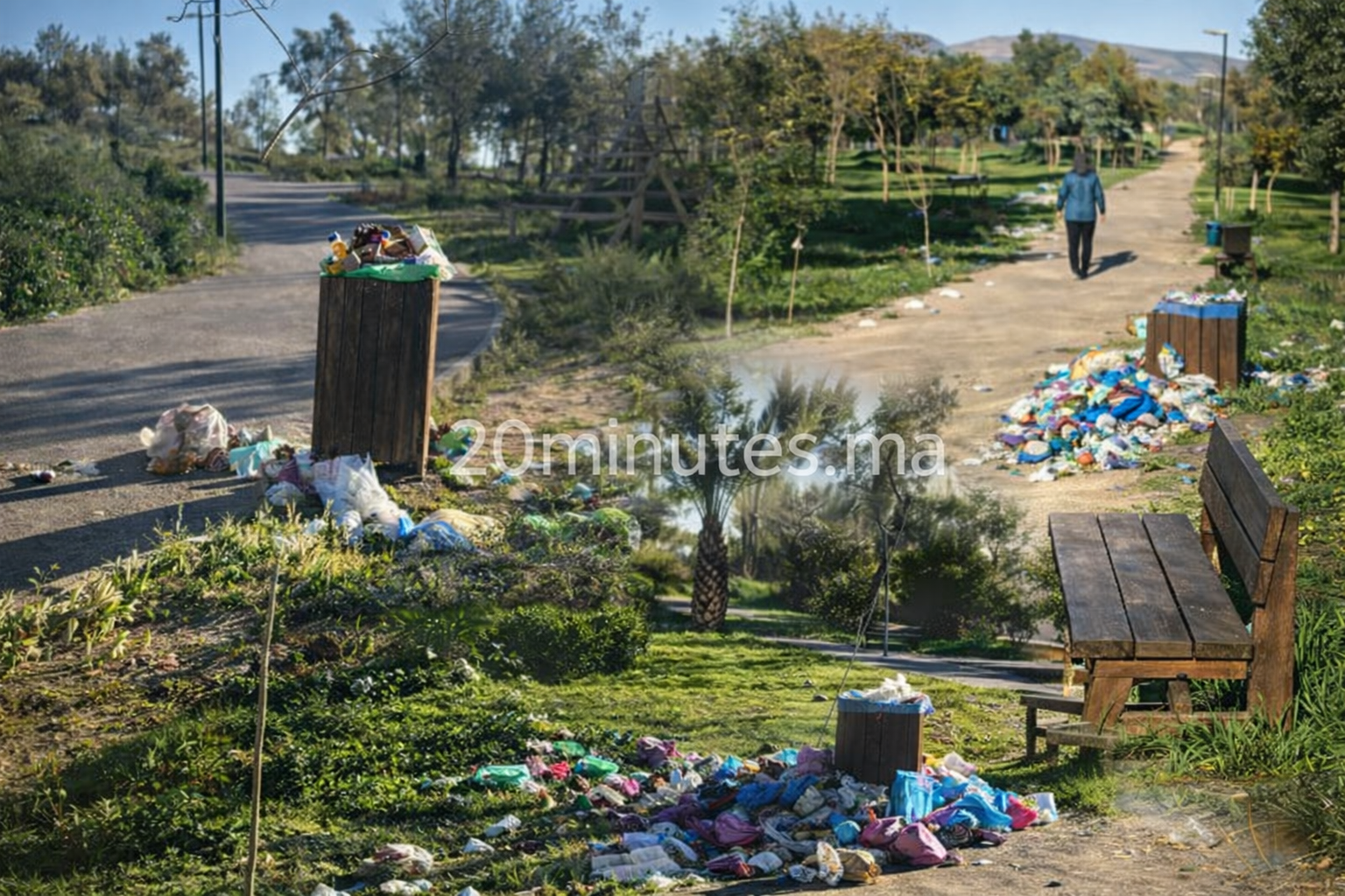 وجدة.. تدهور نظافة الحديقة الإيكولوجية مرجان يثير استياء الزوار