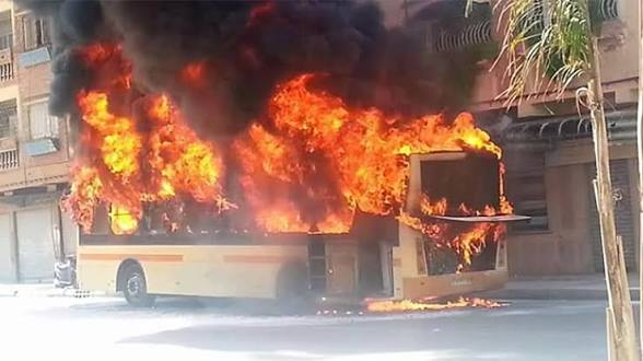 حريق مفاجئ داخل حافلة بوجدة واستنفار لإنقاذ الركاب