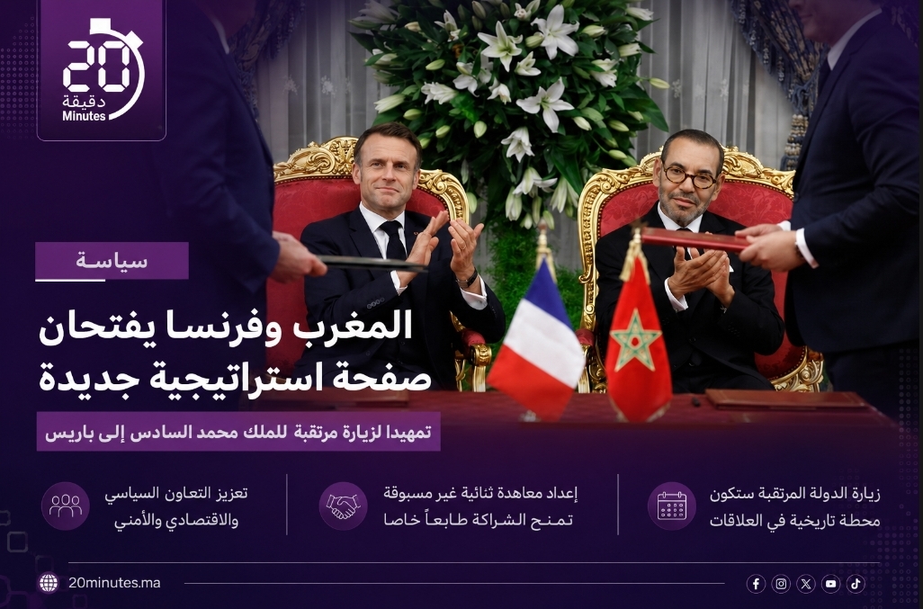 المغرب وفرنسا يفتحان صفحة استراتيجية جديدة تمهيدا لزيارة مرتقبة للملك محمد السادس إلى باريس