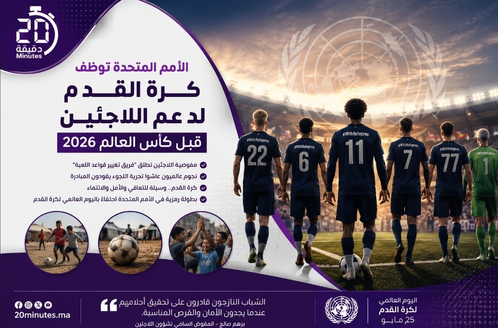 الأمم المتحدة توظف كرة القدم للدفاع عن اللاجئين قبل كأس العالم 2026