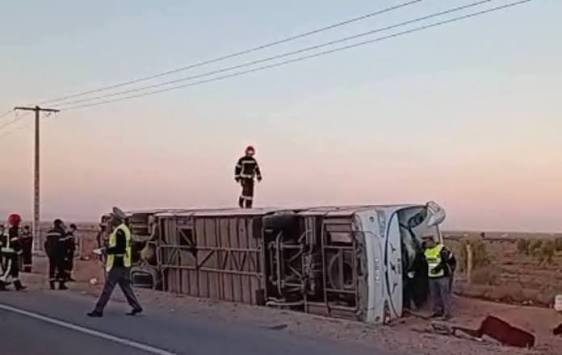 حصيلة انقلاب حافلة جرسيف ترتفع إلى 4 قتلى و31 جريحا بينهم حالات حرجة