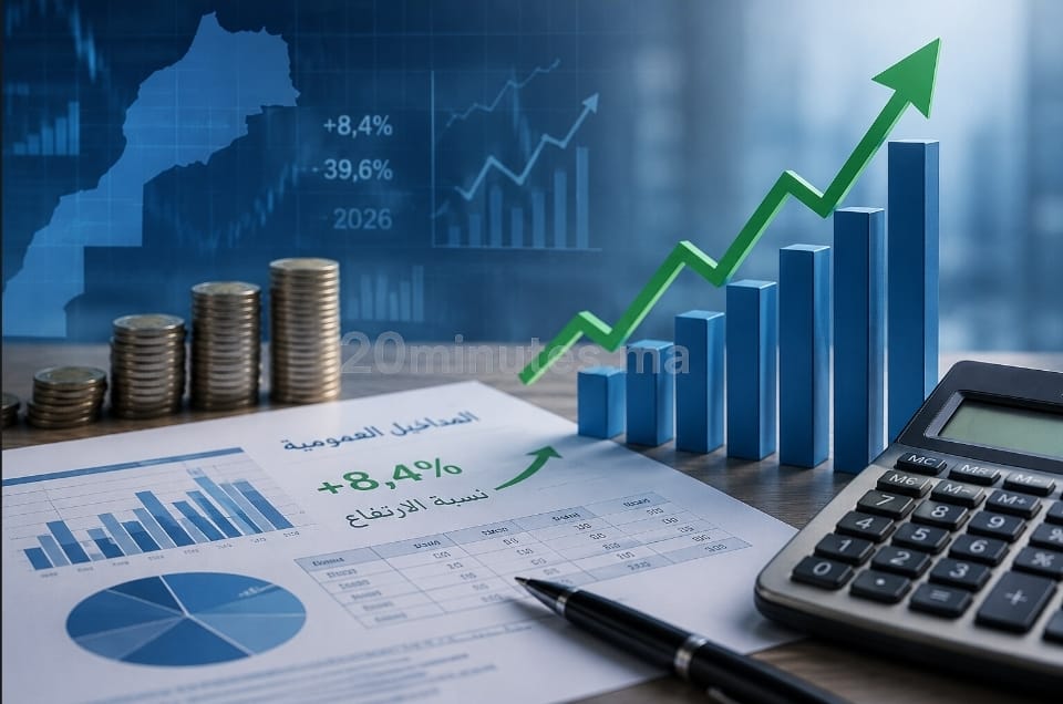 المداخيل العمومية ترتفع بـ8,4% وتبلغ نحو 40% من توقعات قانون المالية