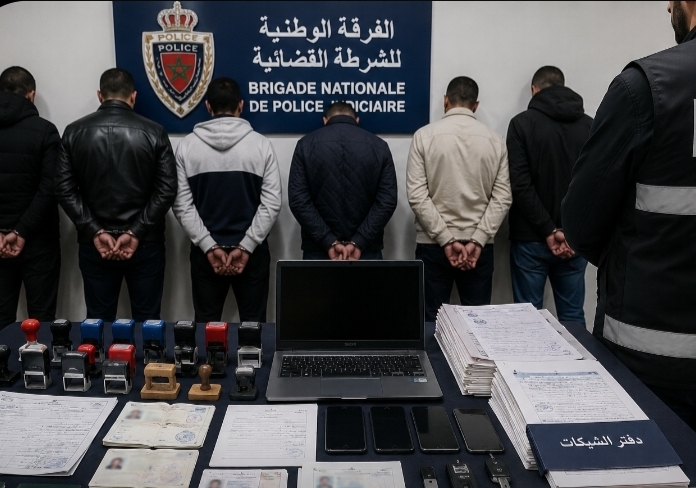 الأمن يفكك شبكة استغلت وثائق مزورة للتحايل على الإقامة والفرار من ملاحقات قضائية دولية