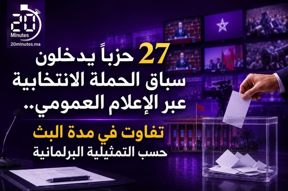 27 حزبا يدخلون سباق الحملة الانتخابية عبر الإعلام العمومي.. تفاوت في مدة البث حسب التمثيلية البرلمانية