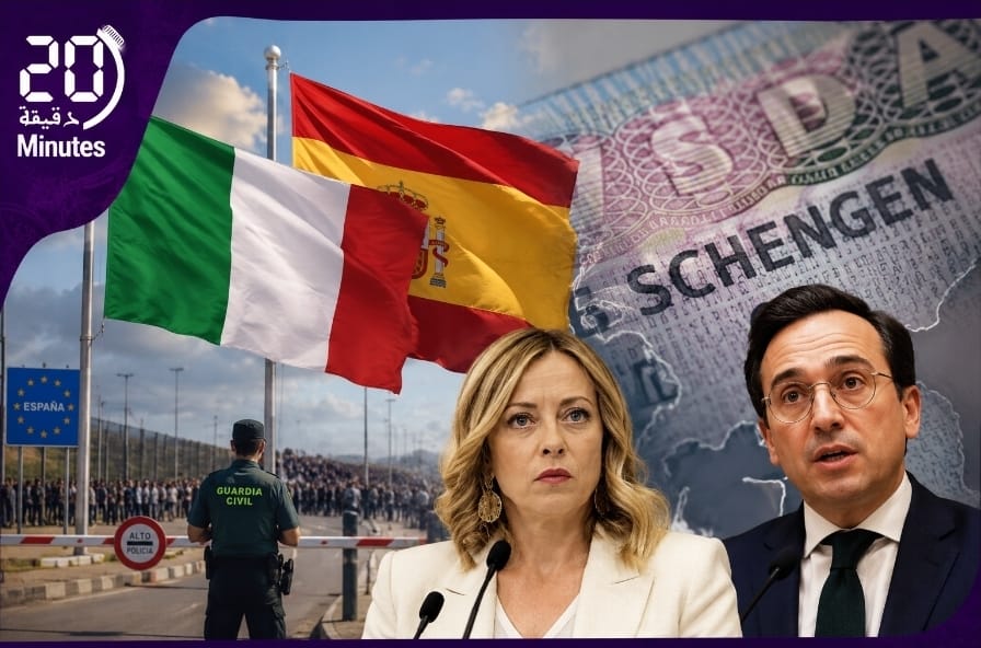 أزمة الهجرة إلى سبتة تمتد إلى أوروبا.. توتر دبلوماسي بين مدريد وروما بسبب “شنغن”