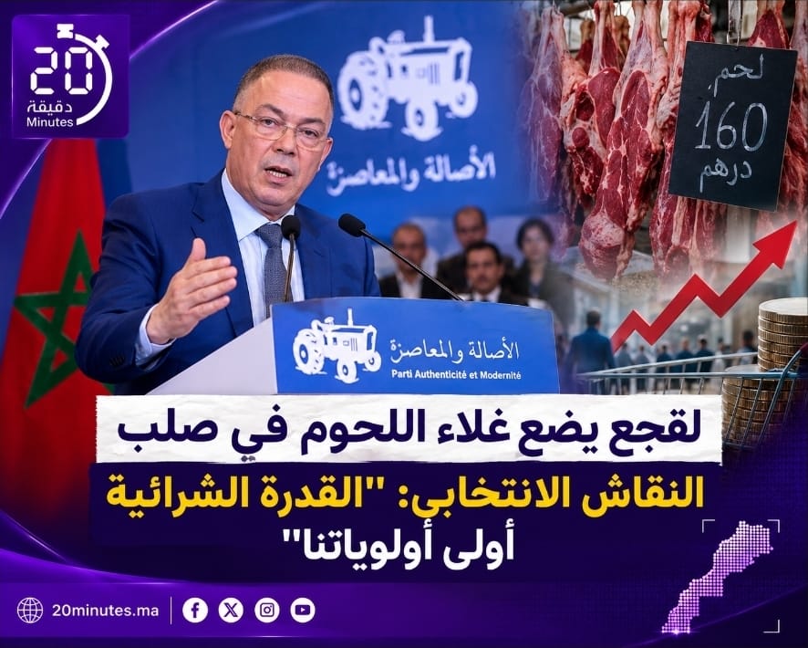 لقجع يضع غلاء اللحوم في صلب النقاش الانتخابي: “القدرة الشرائية أولى أولوياتنا”
