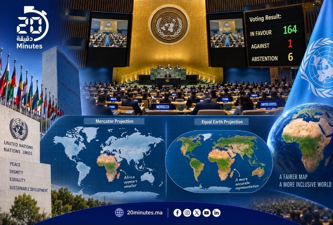 الأمم المتحدة تتجه نحو «خريطة عالم أكثر عدلاً».. 164 دولة تؤيد تصحيح تشوه أحجام القارات