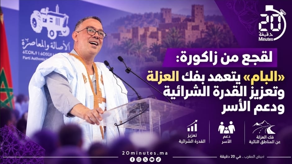 انتخابات 2026 ..من القدرة الشرائية إلى الماء والجامعة.. لقجع يعرض أولويات «البام» في زاكورة