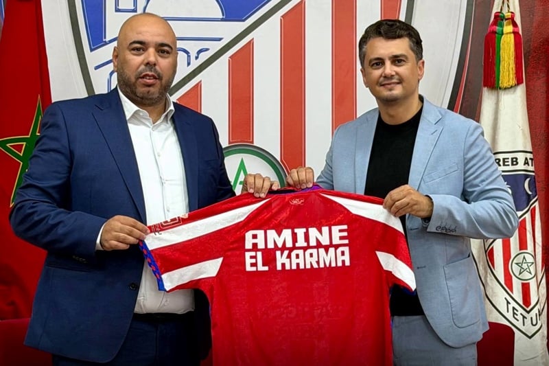 المغرب التطواني يتعاقد رسميا مع أمين الكرمة خلفا لعبد الكريم الجيناني